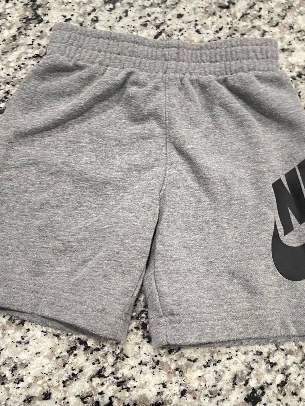 Nike Kids' Gray Logo Cotton Blend Shorts | Boys 3T